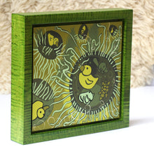 Load image into Gallery viewer, Pre-order Jellyfish and Rubber Duck woodcut framed
