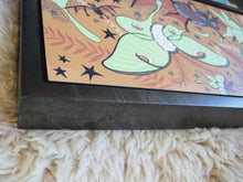 Load image into Gallery viewer, Luna Moth and Bat Framed in Black
