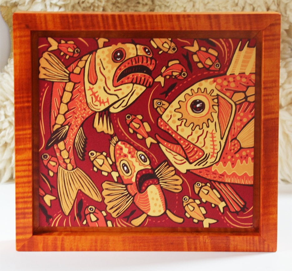 Orange Roughy Framed in Orange