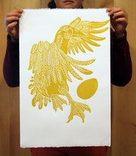 Load image into Gallery viewer, Golden Goose Woodcut
