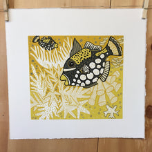 Load image into Gallery viewer, Clown Triggerfish Woodcut 6 month Payment Plan
