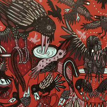Load image into Gallery viewer, Crow and Pitcher Woodcut
