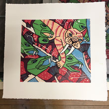 Load image into Gallery viewer, Sabretooth Cat Woodcut 6 month Payment Plan

