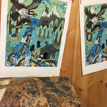 Load image into Gallery viewer, Pacific Northwest Woodcut 6 Month Payment Plan
