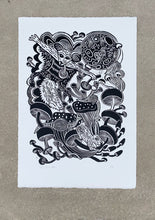 Load image into Gallery viewer, Flying Squirrel Woodcut
