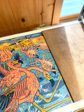 Load image into Gallery viewer, Large Flamingo Woodcut
