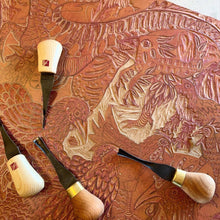 Load image into Gallery viewer, Chicken Dino Woodcut
