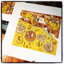 Load image into Gallery viewer, Fennec Fox Woodcut
