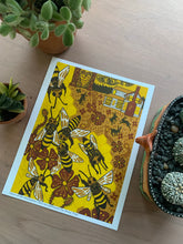 Load image into Gallery viewer, 8.5x11” reproduction of Heart of the Honeybees
