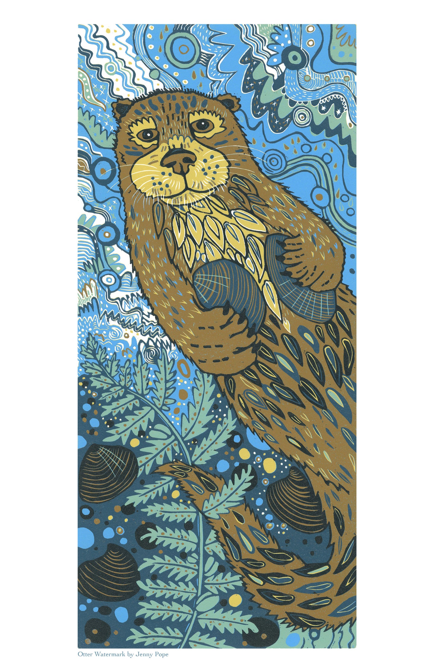 11x17” reproduction of Otter Watermark