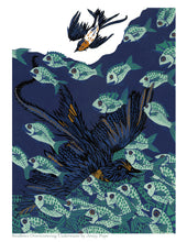 Load image into Gallery viewer, Reproduction of Swallows Overwintering Underwater
